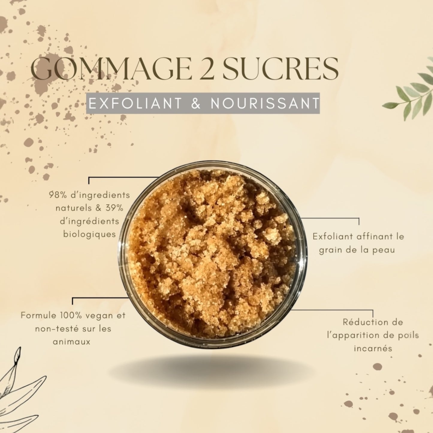 Body scrub 2 sugars-240g